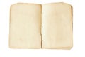 Open blank ancient book