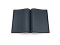 Open blank black book Royalty Free Stock Photo