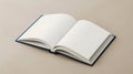 The Open Blank Book.AI generated image Royalty Free Stock Photo