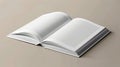 Open blank book on grey surface during daytime Royalty Free Stock Photo