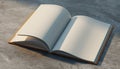 Open Blank Book on Textured Surface Royalty Free Stock Photo