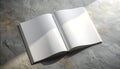 Open Blank Book on Textured Surface Royalty Free Stock Photo
