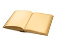 Open blank book on white Royalty Free Stock Photo