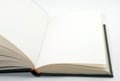 Open blank and empty book Royalty Free Stock Photo