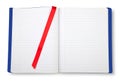 Open blank exercise book. Royalty Free Stock Photo