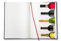 Open blank exercise book (Wine list) Royalty Free Stock Photo