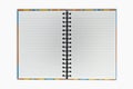 Open blank note book Royalty Free Stock Photo