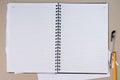 Open blank notebook Royalty Free Stock Photo