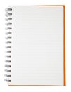 Open blank notebook Royalty Free Stock Photo