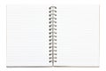 Open Blank Notebook. Royalty Free Stock Photo