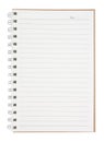 Open blank page notebook Royalty Free Stock Photo