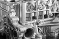 Open block of four cylinder petrol engine Royalty Free Stock Photo