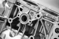 Open block of four cylinder petrol engine Royalty Free Stock Photo
