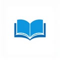 Open Blue Book Icon Royalty Free Stock Photo