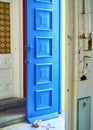 Open blue door in a Medina Royalty Free Stock Photo