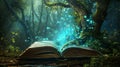 Open book Adventure.Reading fantasy . Generative Ai Royalty Free Stock Photo