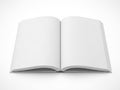 Open book with blank pages Royalty Free Stock Photo