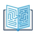 Book of Knowledge: Maze of Ideas and Strategic Thinking Royalty Free Stock Photo