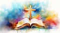 Bible religion book background god christian Royalty Free Stock Photo