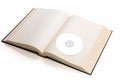 Open book and compact disk