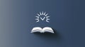 Open Book with Completed Task Symbol Above, Signifying Accomplished Knowledge