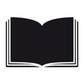 Open Book - Editable Vector Icon - Isolated On hite Royalty Free Stock Photo