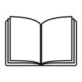 Open Book - Editable Vector Icon Royalty Free Stock Photo