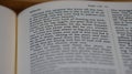Bible with a reference to Psalm 137 on one of the pages Royalty Free Stock Photo