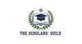 The text THE SCHOLARS GUILD is underneath in bold uppercase letters Royalty Free Stock Photo