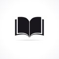 Book open icon for web design or digital education