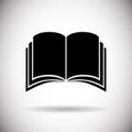 Open Book Icon Web Application Button