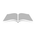 Open book illustration educational logo