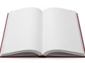 Open book isolated on white background Royalty Free Stock Photo