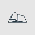 The open book logo inspiration Royalty Free Stock Photo