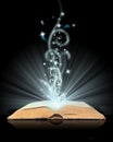 Open book magic Royalty Free Stock Photo