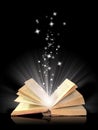 Open book magic Royalty Free Stock Photo