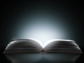 open book with magic light Royalty Free Stock Photo