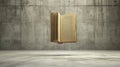 Open book in mid-air, symbolizing the power and weightlessness of knowledge, against a stark concrete background.