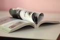 Open book with pages forming heart shape Royalty Free Stock Photo