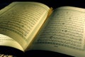 Open book pages of Holy koran