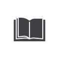 Open book pages icon vector Royalty Free Stock Photo