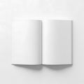 Open book pages isolated on white background Royalty Free Stock Photo