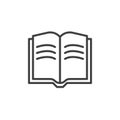 Open book pages outline icon Royalty Free Stock Photo