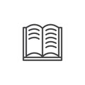 Open book pages outline icon Royalty Free Stock Photo