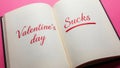 Valentine\'s day sucks Royalty Free Stock Photo