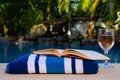 Open book by Pool