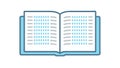 Open Book with Programming Code Icon, vector design Generative AI Royalty Free Stock Photo