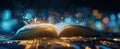 The open book radiating magic and inspiration in a digital world..AI generated image Royalty Free Stock Photo