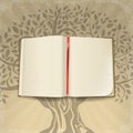 Open Book on Retro Background Royalty Free Stock Photo