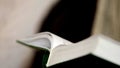 Open book selective focus close up view Royalty Free Stock Photo
